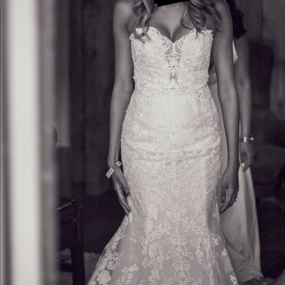 Wedding Dress Size 6, altered down to Size 4.